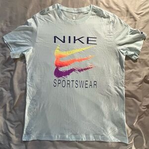Nike Men's Pastel Blue Sportswear Tee